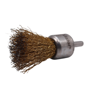 ESCOVA PINCEL ROTATIVO - AÇO LATONADO - 1" (25 mm) - IMPORTADO - Imagem 2