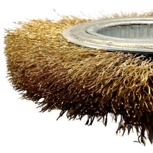 ESCOVA CIRCULAR - AÇO LATONADO – 6x3/4" (19x150 mm) - Imagem 3