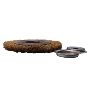 ESCOVA CIRCULAR - AÇO LATONADO - 6X1/2" (150x13 mm) - Imagem 3