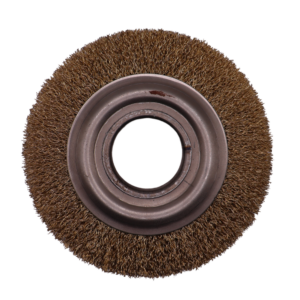 ESCOVA CIRCULAR - AÇO LATONADO - 6X1/2" (150x13 mm) - Imagem 4