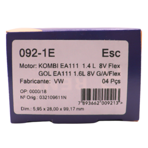 Válvula de escape - Kombi EA111 1.4 L Flex./Gol EA111 1.6 L G/A/Flex. 8V 4 Cil. - 5,95x28,00x99,17 - 092-1E - Imagem 1