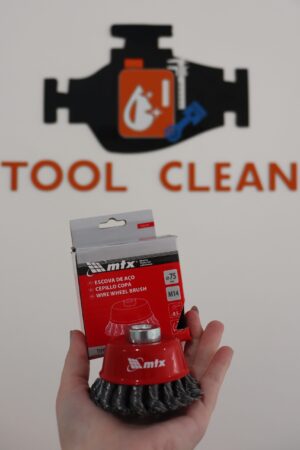 ESCOVA TIPO COPO AÇO CARBONO 75MM TRANÇADO ROSCA M14 - IMPORTADO - Imagem 8