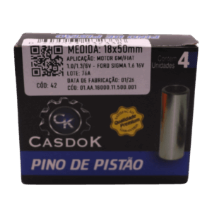 PINO DE PISTAO GM/FIAT 1.0/1.3 8V/SIGMA 1.6 16V (18X50) - Imagem 7