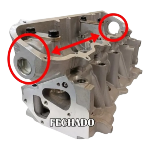 CABEÇOTE - FIAT FIASA 8V - FECHADO VALV Ø34mm - Imagem 8