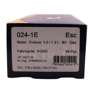 Válvula de escape - Endura 1.0/1.3 L 8V Gas. 4 Cil. - 7,01x29,00x104,37 - 024-1E