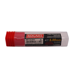 LIMA ROTATIVA ÁRVORE ARREDONDADA PARA FERRO - 8mm - Imagem 3